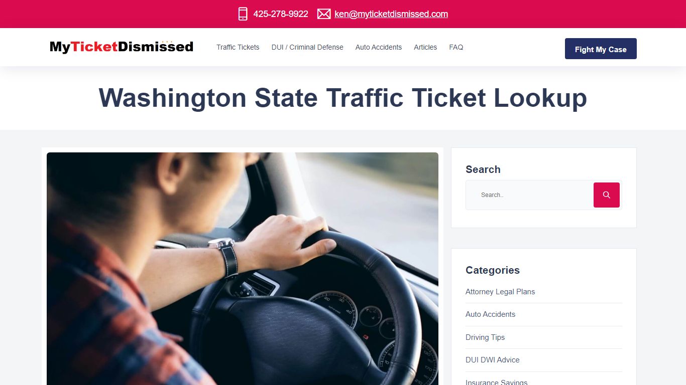 Washington state traffic ticket lookup - MyTicketDismissed